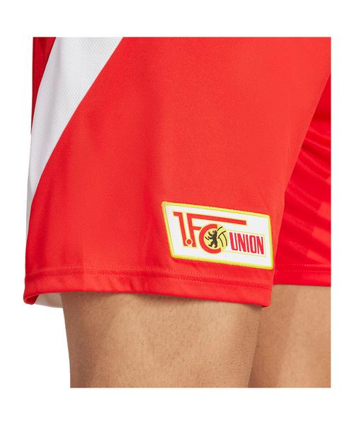 Rückansicht von adidas 1. FC Union Berlin Short Home 2024/2025 Fußballshorts rotweiss