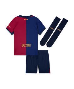 Rückansicht von Nike FC Barcelona Minikit Home 2024/2025 Fußballtrikot Kinder blaurot