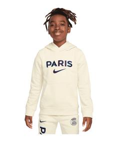 Nike Paris St. Germain Club Hoody Kids Funktionssweatshirt Kinder weissblau