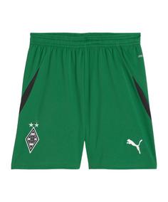 PUMA Borussia Mönchengladbach Short Home Kids Fußballshorts Kinder gruenschwarz