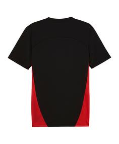 Rückansicht von PUMA AC Mailand Trainingsshirt Fanshirt schwarzrot