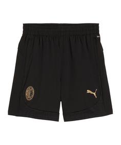 PUMA AC Mailand Short Kids Fußballshorts Kinder schwarzrot