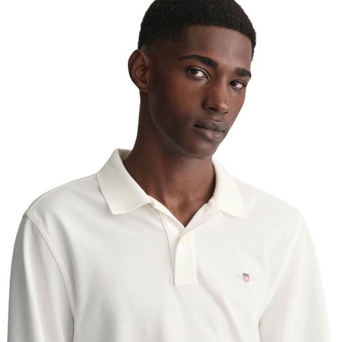 Rückansicht von GANT Poloshirt Poloshirt Herren Weiß