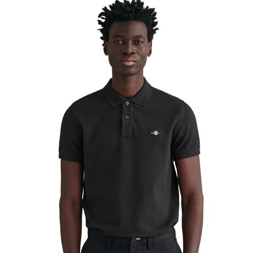 Rückansicht von GANT Poloshirt Poloshirt Herren Schwarz