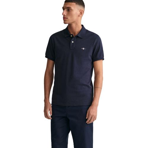 Rückansicht von GANT Poloshirt Poloshirt Herren Blau