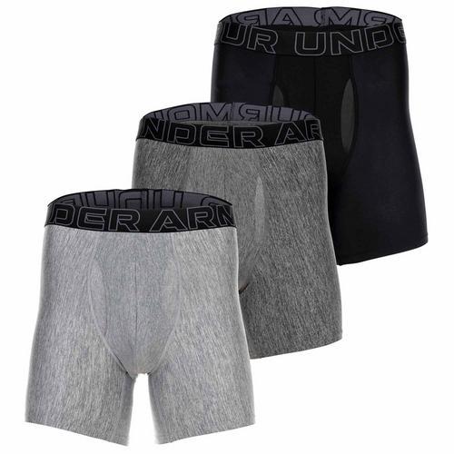 Rückansicht von Under Armour Boxershort Hipster Herren Schwarz/Grau