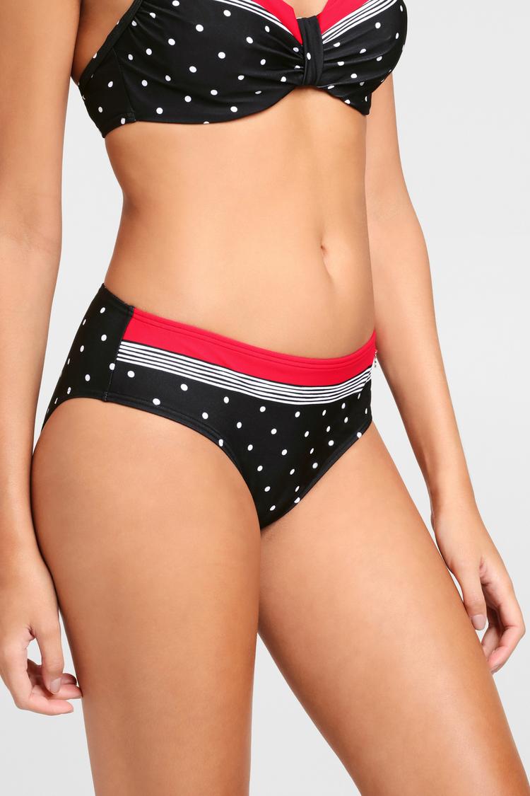 Lascana Lascana Bikini-Hose Bikini Hose Damen - schwarz-rot - 2 | SportScheck