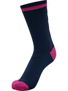 Rückansicht von hummel ELITE INDOOR SOCK LOW PA Sportsocken BLACK IRIS/SUGAR PLUM