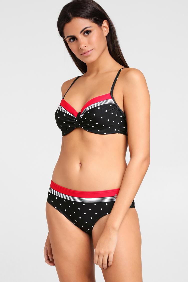 Lascana Lascana Bikini-Hose Bikini Hose Damen - schwarz-rot - 2 | SportScheck