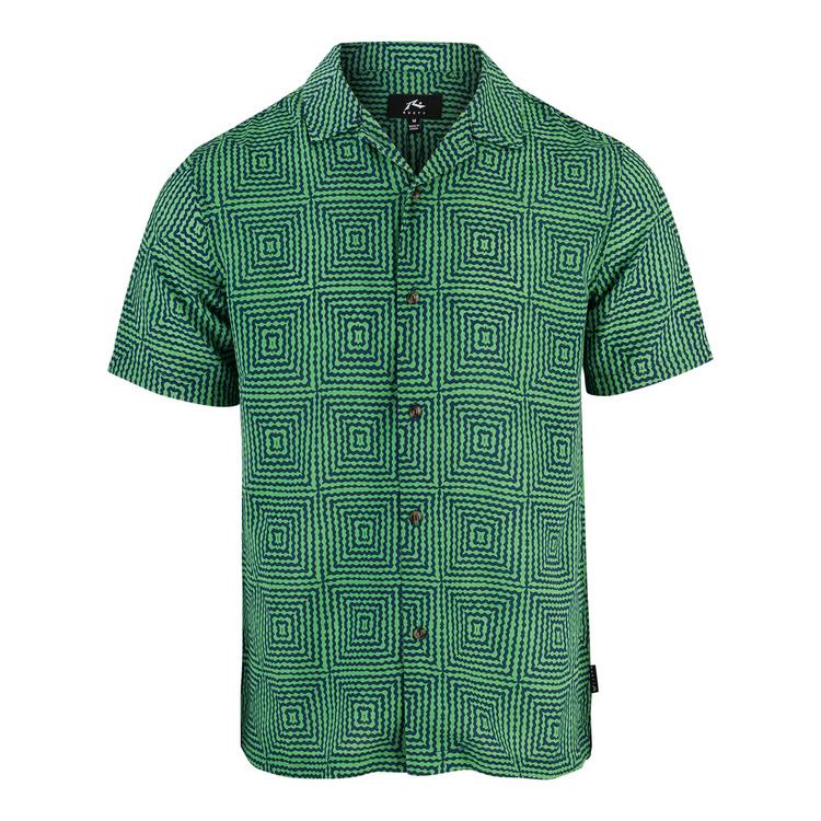 RUSTY RUSTY LOWDOWN SHIRT Kurzarmhemd Herren - Green - 0 | SportScheck