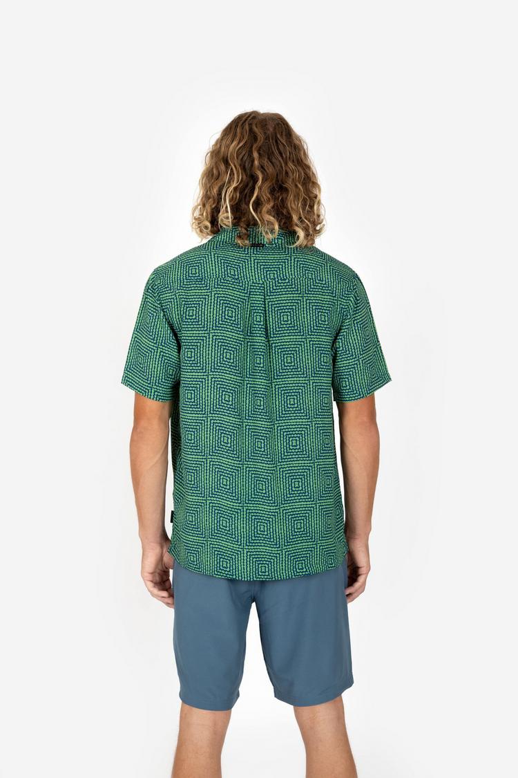 RUSTY RUSTY LOWDOWN SHIRT Kurzarmhemd Herren - Green - 1 | SportScheck