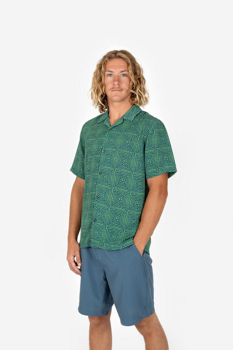 RUSTY RUSTY LOWDOWN SHIRT Kurzarmhemd Herren - Green - 2 | SportScheck