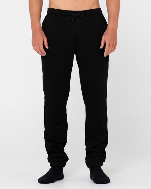 Rückansicht von RUSTY SHADOW R SUPER FLEECE TRACKPANT Sweathose Herren Black