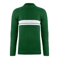 RUSTY White LINES KNIT SWEATER Strickpullover Herren - Fairway Green