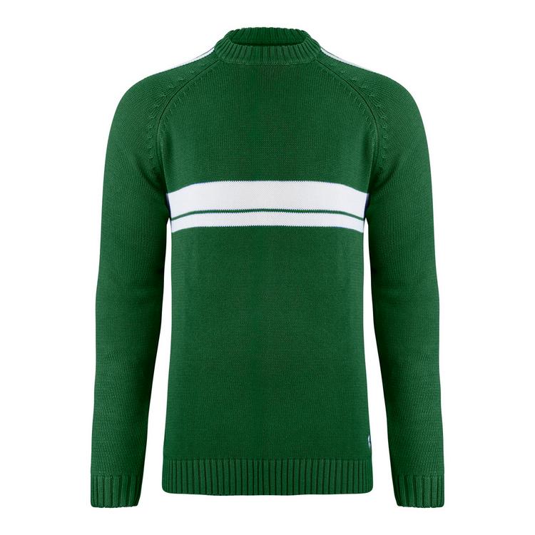 RUSTY RUSTY White LINES KNIT SWEATER Strickpullover Herren - Fairway Green - 0 | SportScheck