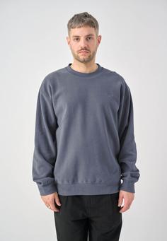 Rückansicht von Cleptomanicx Cozy Crew Longsweat Herren Blue Graphite