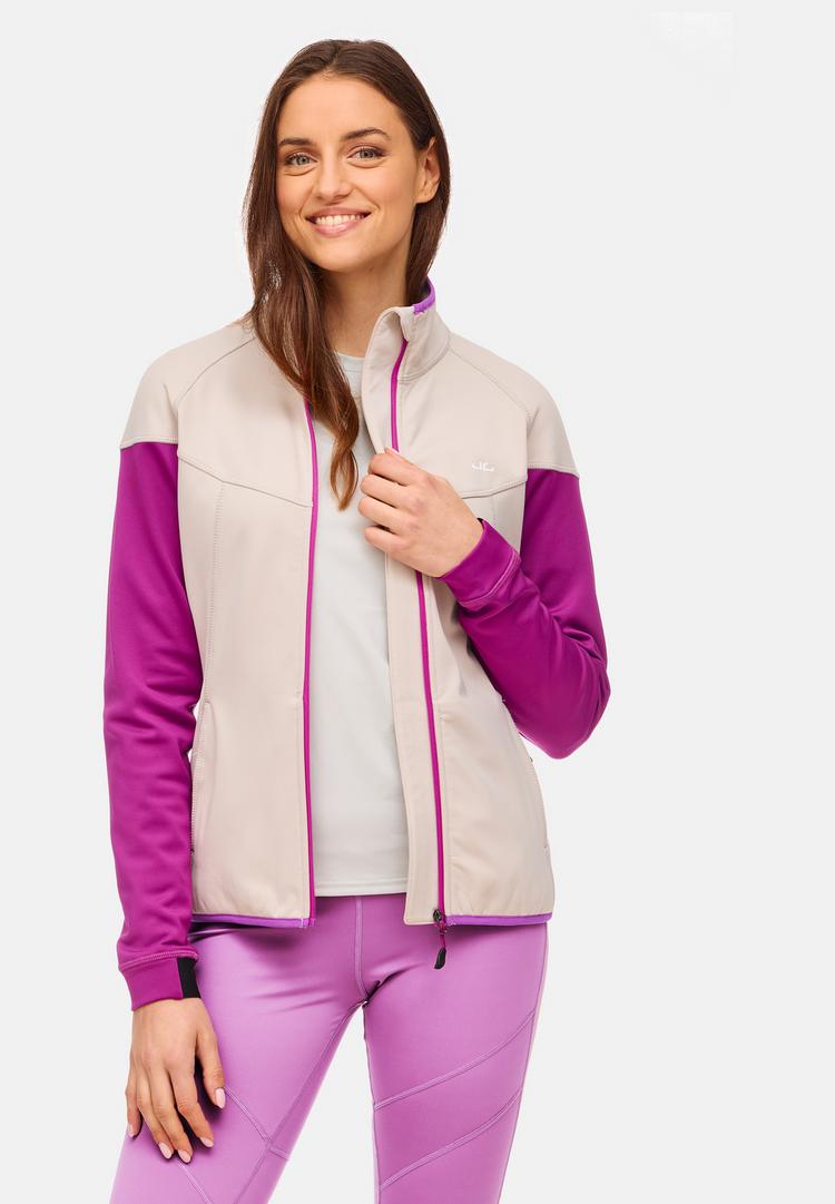Jeff Green Jeff Green Abby Fleecejacke Damen - Grey Beige / Hollyhock - 0 | SportScheck