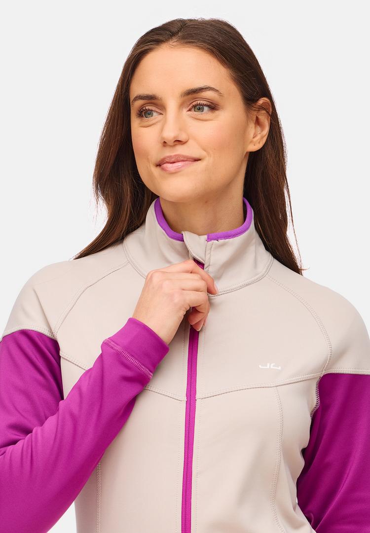 Jeff Green Jeff Green Abby Fleecejacke Damen - Grey Beige / Hollyhock - 4 | SportScheck