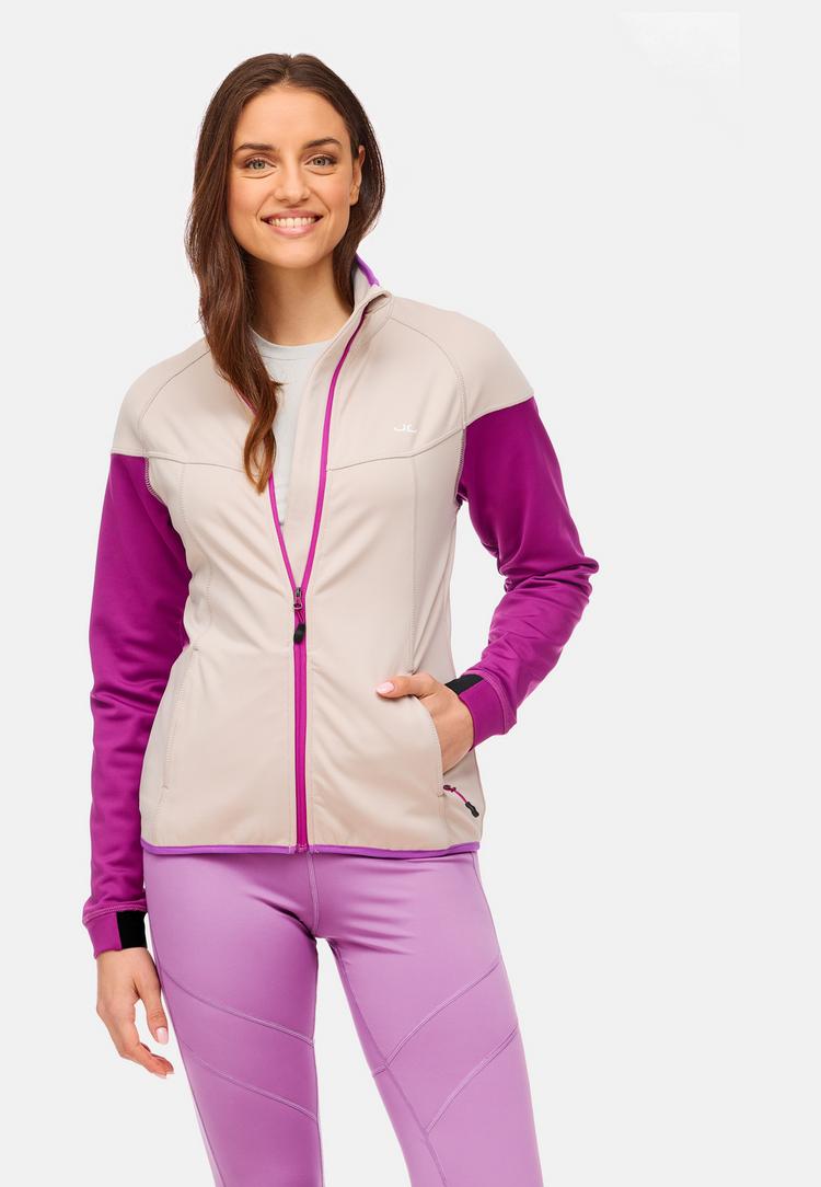 Jeff Green Jeff Green Abby Fleecejacke Damen - Grey Beige / Hollyhock - 7 | SportScheck