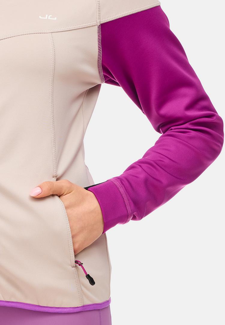 Jeff Green Jeff Green Abby Fleecejacke Damen - Grey Beige / Hollyhock - 9 | SportScheck