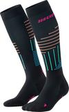 CEP KNEE HIGH THE RUN LIMITED KOMPRESSION Socken Damen - black/neon pink