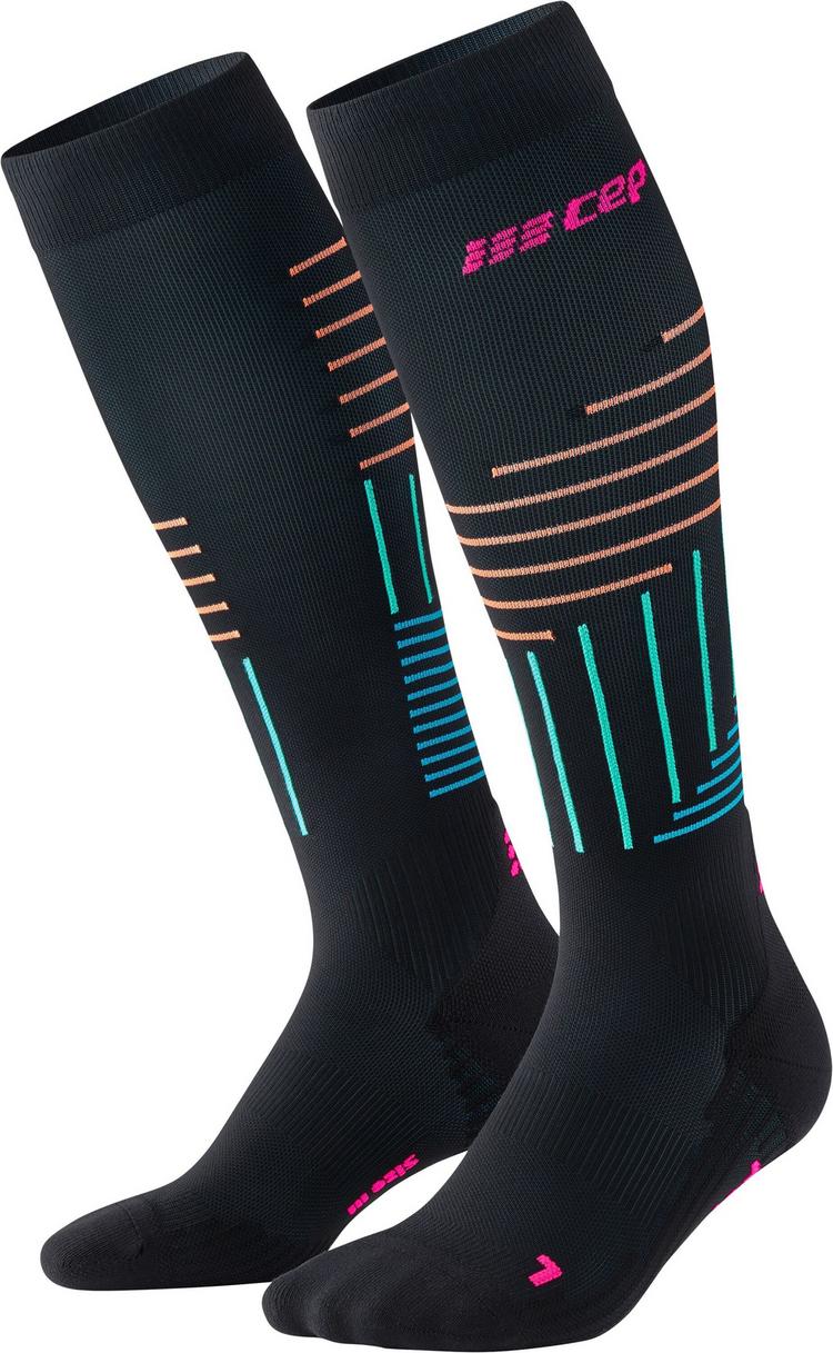 CEP CEP KNEE HIGH THE RUN LIMITED KOMPRESSION Socken Herren - black/neon pink - 0 | SportScheck
