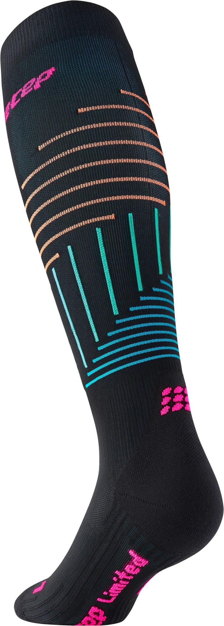 CEP CEP KNEE HIGH THE RUN LIMITED KOMPRESSION Socken Herren - black/neon pink - 0 | SportScheck