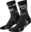 CEP MID CUT THE RUN LIMITED KOMPRESSION Socken Damen - black/neon yellow