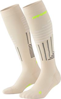 CEP KNEE HIGH THE RUN LIMITED KOMPRESSION Socken Herren - cream/neon yellow