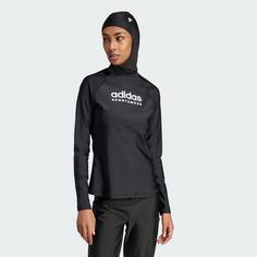 Rückansicht von adidas Long Sleeve Rashguard UV-Shirt Damen Black