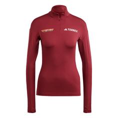 adidas Terrex Xperior Longsleeve Funktionssweatshirt Damen Shadow Red