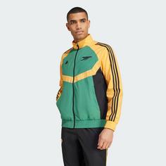 Rückansicht von adidas FC Arsenal Seasonal Trainingsjacke Funktionsjacke Herren Hazy Orange / Blanch Green