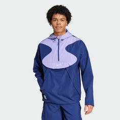 Rückansicht von adidas FC Arsenal Seasonal Half-Zip Windbreaker Trainingsjacke Herren Night Sky