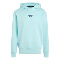 adidas FC Arsenal Seasonal Doubleknit Hoodie Hoodie Herren Clear Aqua