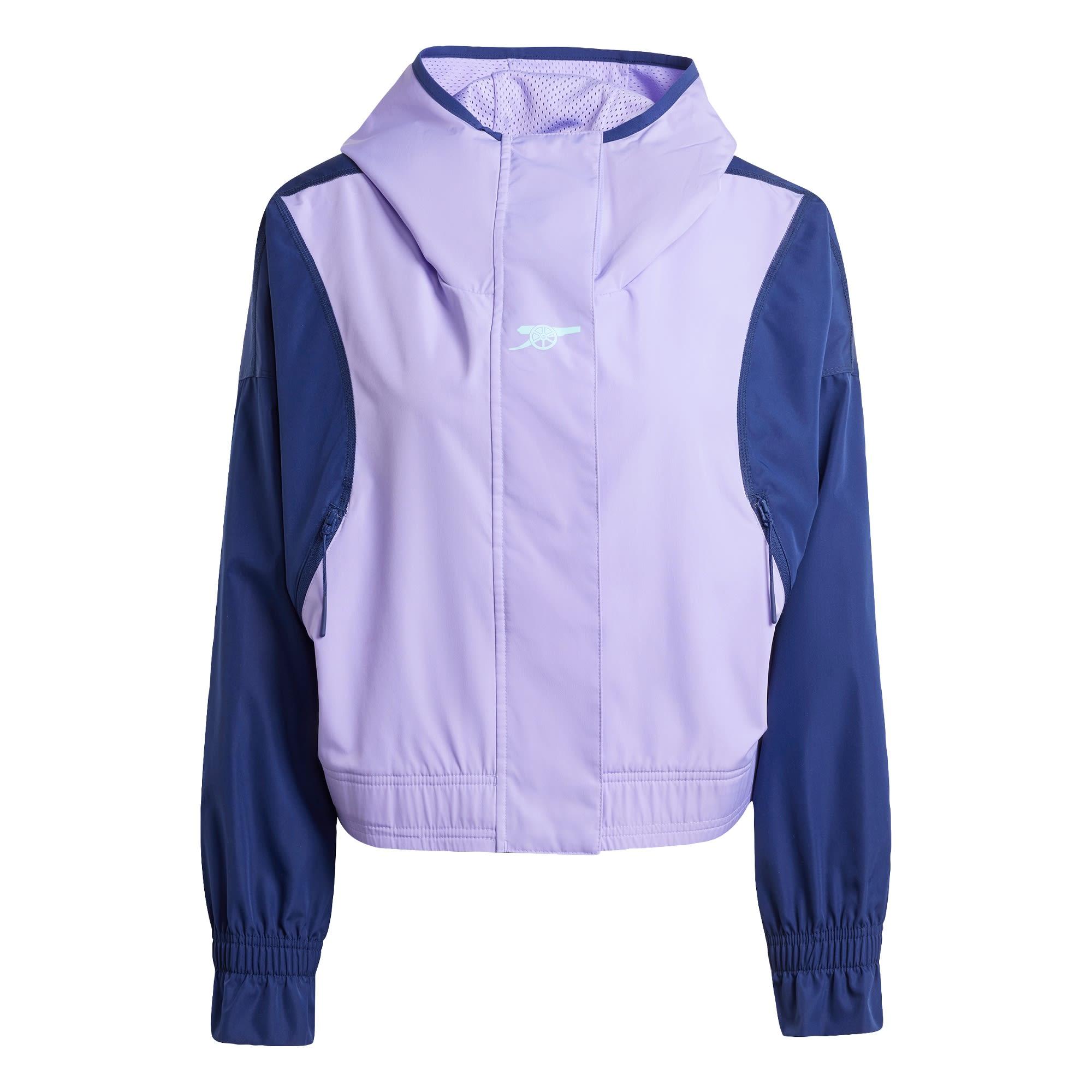 Adidas FC Arsenal Windbreaker Hoodie Damen Light Flash Purple Night Sky im Online Shop von SportScheck kaufen