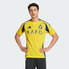 Rückansicht von adidas Al Nassr FC 24/25 Ronaldo Heimtrikot Fußballtrikot Herren Impact Yellow / Royal Blue