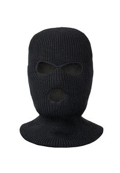 Black Snake 3-Loch Balaclava Beanie Schwarz