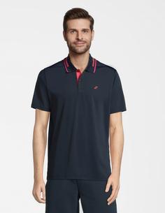 Rückansicht von JOY sportswear Gentleman's Style Polo funktional Poloshirt Herren london blue