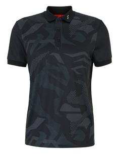 JOY sportswear Gentleman's Style Polo Shirt AOP Poloshirt Herren anthracite print