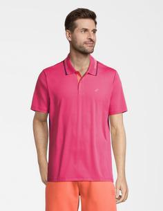 Rückansicht von JOY sportswear Gentleman's Style Polo funktional Poloshirt Herren raspberry