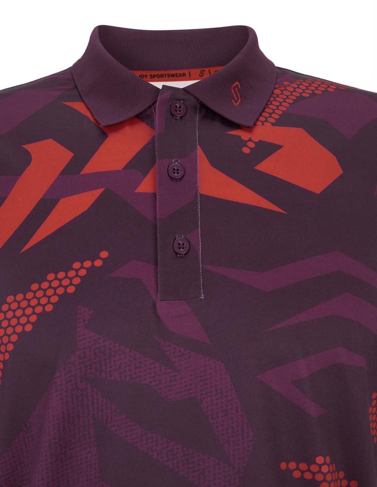 JOY sportswear JOY sportswear Gentleman's Style Polo Shirt AOP Poloshirt Herren - plum print 1 - 2 | SportScheck