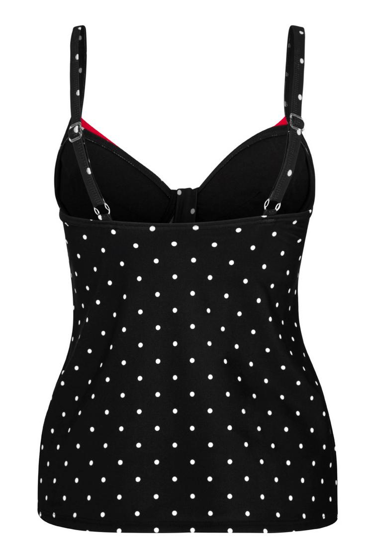 Lascana Lascana B&uuml;gel-Tankini-Top Bikini Oberteil Damen - schwarz-rot - 0 | SportScheck