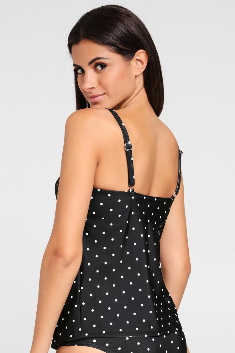 Lascana Lascana B&uuml;gel-Tankini-Top Bikini Oberteil Damen - schwarz-rot - 4 | SportScheck