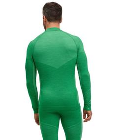 Rückansicht von Falke Wool-Tech Funktionsshirt Herren grassgreen (7014)