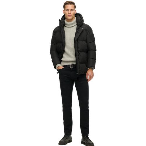 Rückansicht von Superdry Steppjacke Steppjacke Herren Schwarz