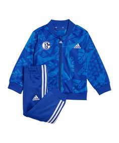 adidas FC Schalke 04 Jogginganzug Baby Trainingsanzug Kinder blau