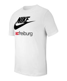 Nike SC Freiburg Futura T-Shirt Fanshirt Herren weiss