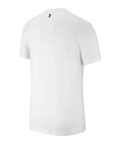 Rückansicht von Nike SC Freiburg Futura T-Shirt Fanshirt Herren weiss