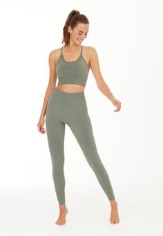 Rückansicht von Athlecia FOAN W Seamless BH Damen 3158 Smoked Sage