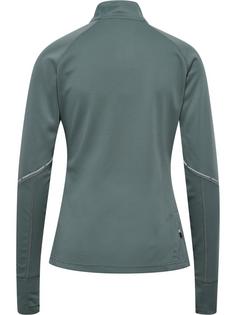 Rückansicht von Newline nwlPOWER HALF ZIP MIDLAYER W Funktionssweatshirt Damen BALSAM GREEN